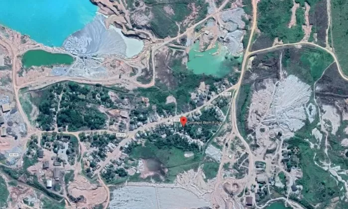Garimpo Bom Futuro está localizado em Ariquemes — Foto: Google Maps/Reprodução