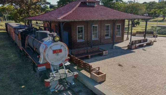 Estrada de Ferro Madeira Mamoré (EFMM) em Porto Velho — Foto: Leandro Morais