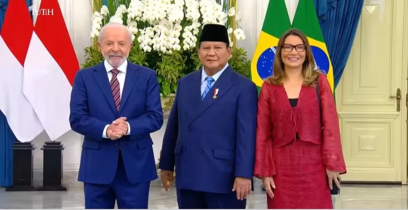 Lula chega ao Palácio Merdeka para reunião com o presidente da Indonésia | Foto: Reprodução