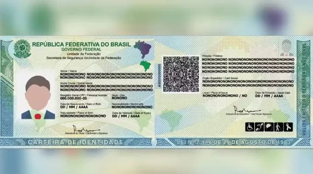 A nova Carteira de Identidade Nacional (CIN) — Foto: Agência Brasil