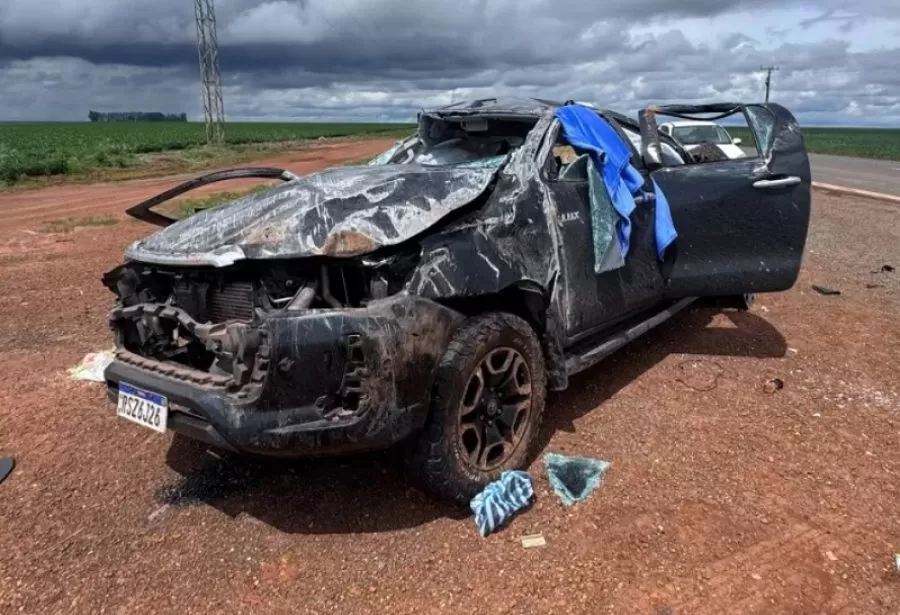 Família que viajava do Paraná a Rondônia se envolve em acidente na BR-364