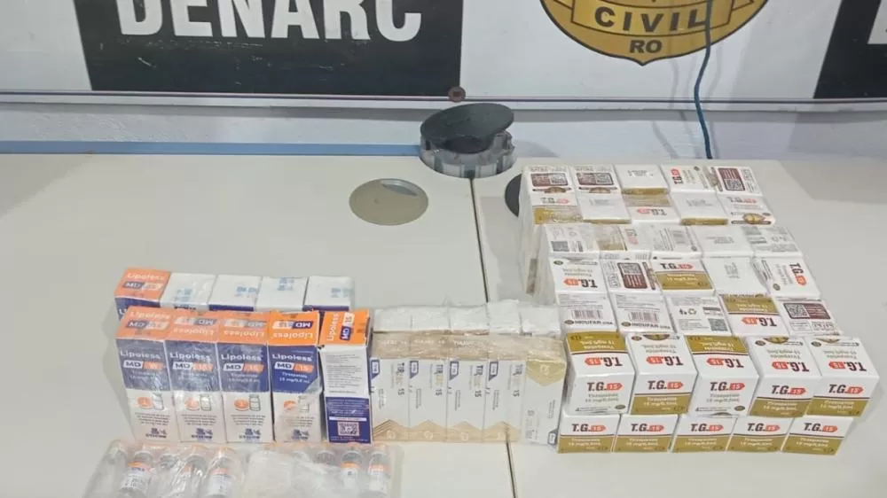 Ação do Denarc intercepta 240 ampolas de emagrecedores na região central da capital