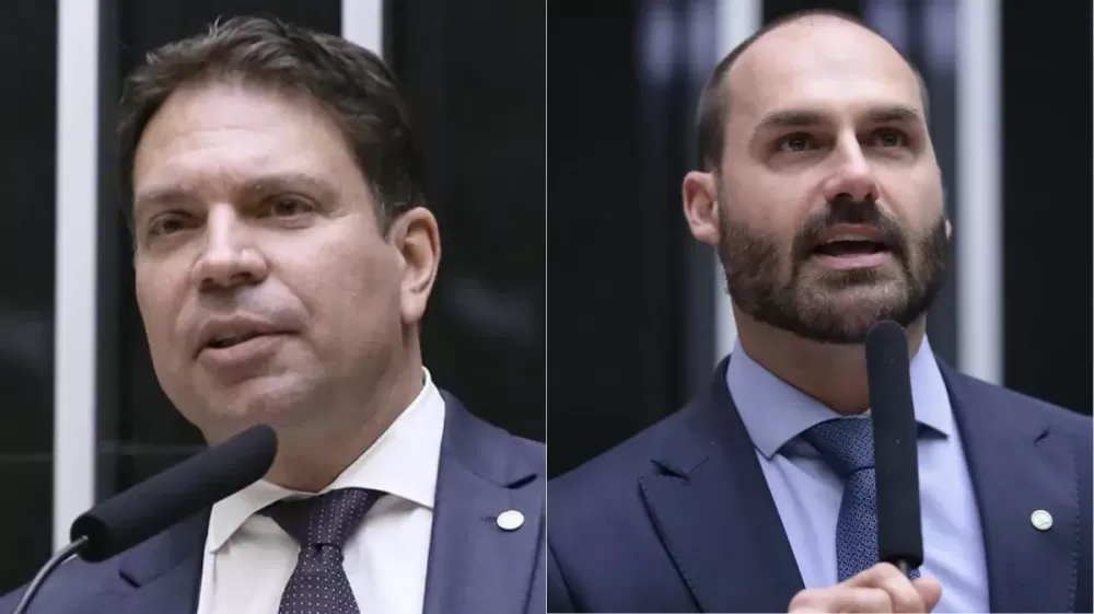 Hugo Motta declara perda de mandato de Eduardo Bolsonaro e Ramagem
