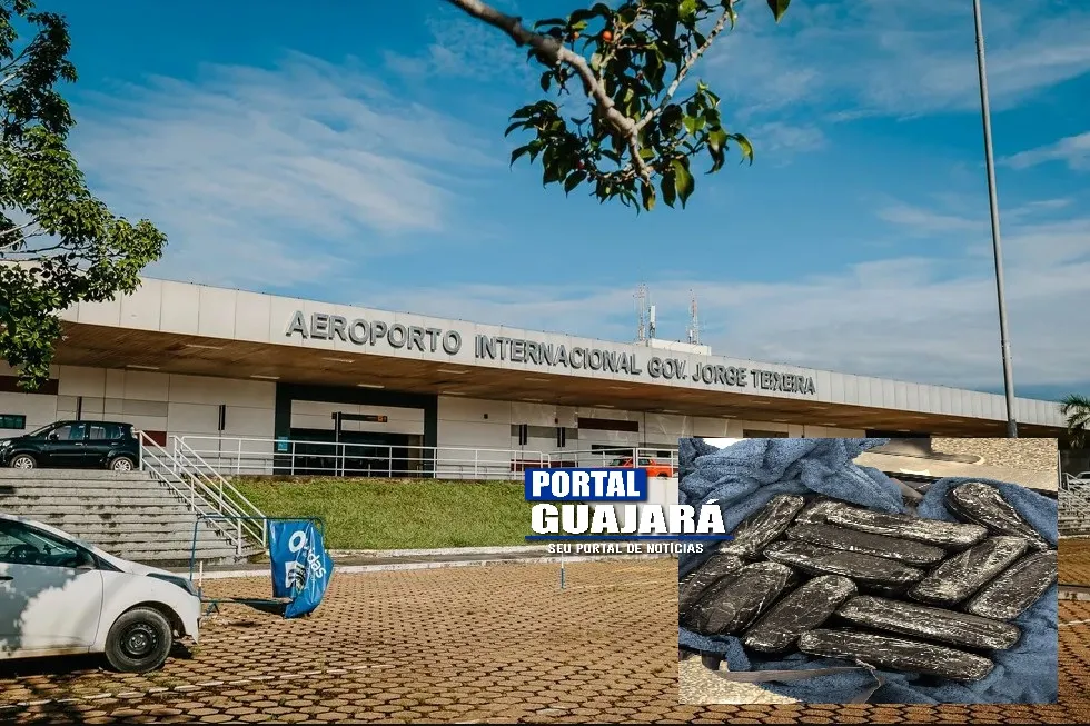 PF prende dois homens com cocaína escondida junto ao corpo no aeroporto de Porto Velho
