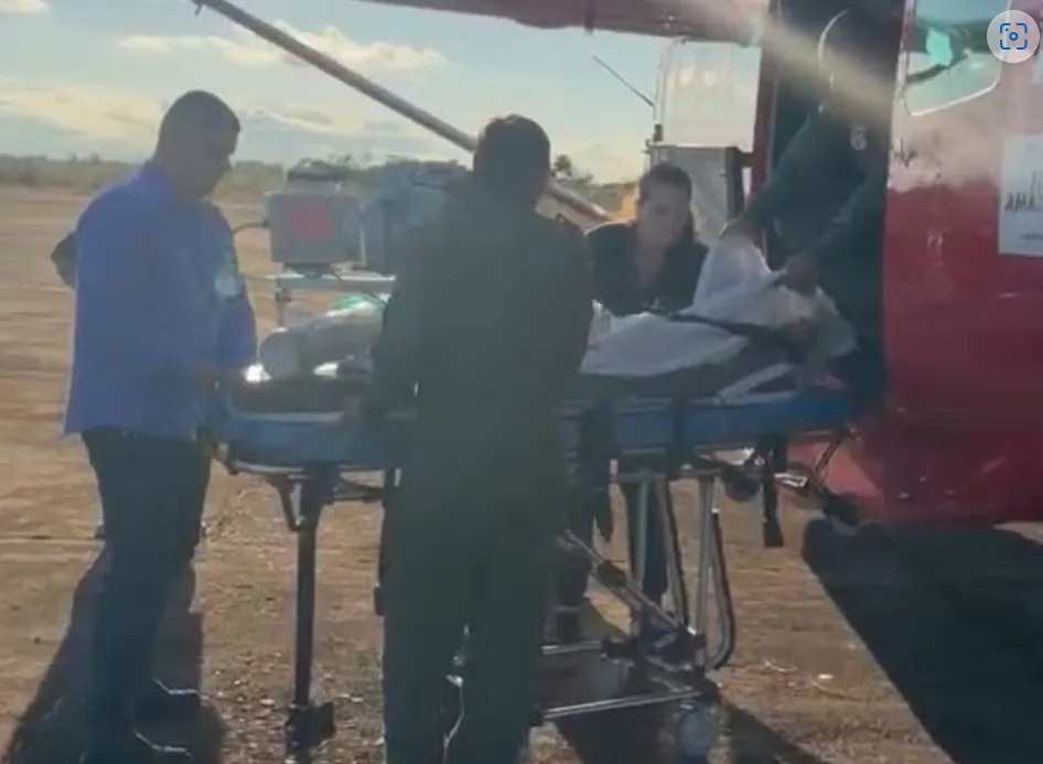 Criança é transferida de helicóptero para Porto Velho após engasgar com ovo de codorna em Guajará-Mirim, RO