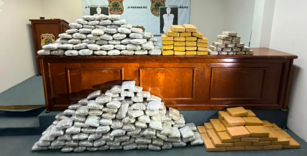 PM e PRF apreendem mais de 242 kg de drogas em Rondônia
