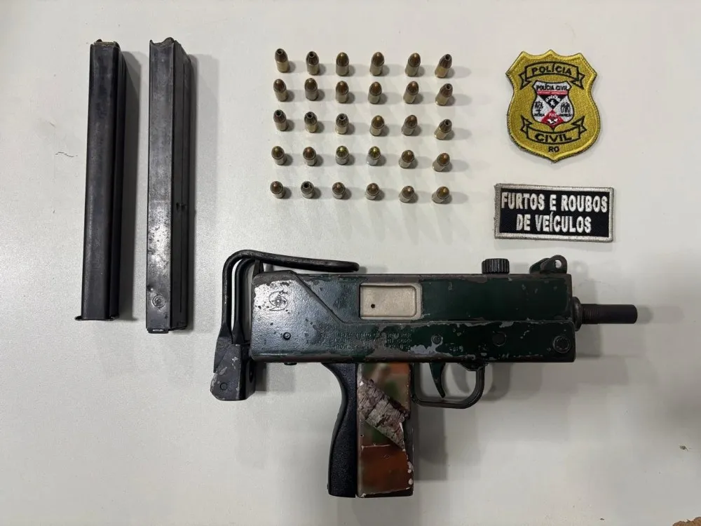 Polícia apreende metralhadora em imóvel investigado em Porto Velho