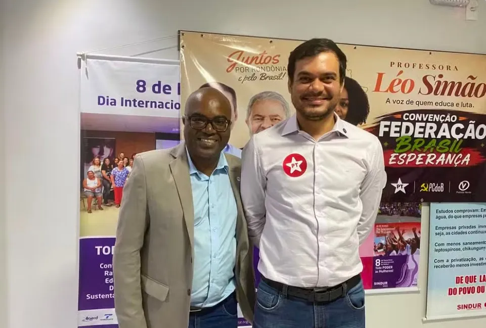 Na ordem da esquerda para a direita: Luiz Carlos Teodoro (PSOL) e Expedito Netto (PT) — Foto: Raíssa Fontes
