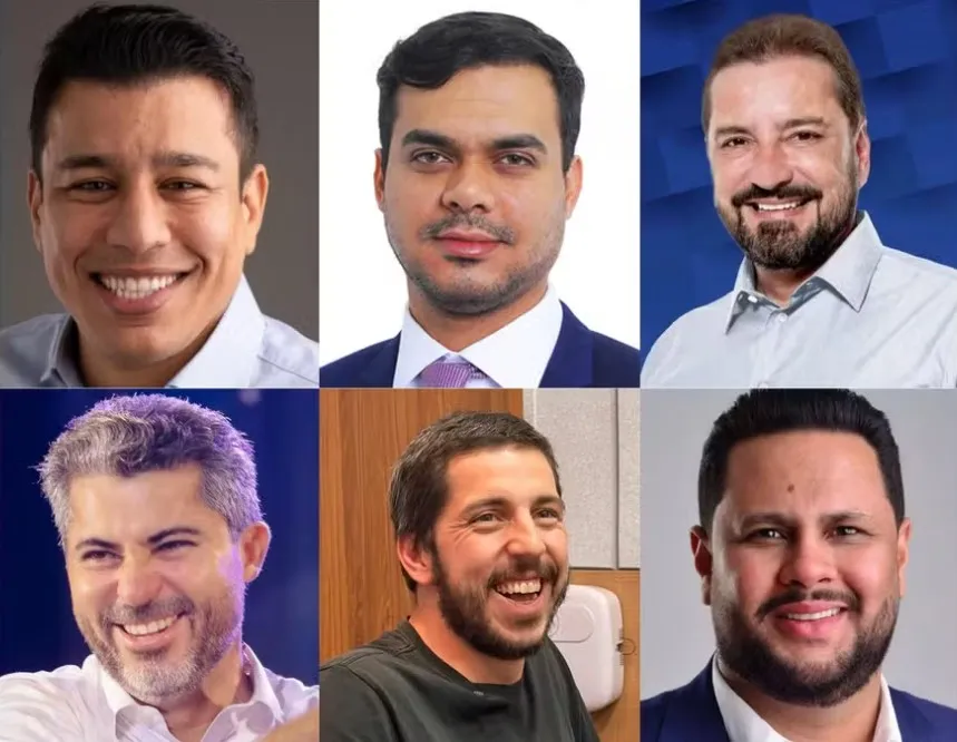 Candidatos ao governo de Rondônia em 2026 (ordem alfabética) — Foto: Redes Sociais/Reprodução