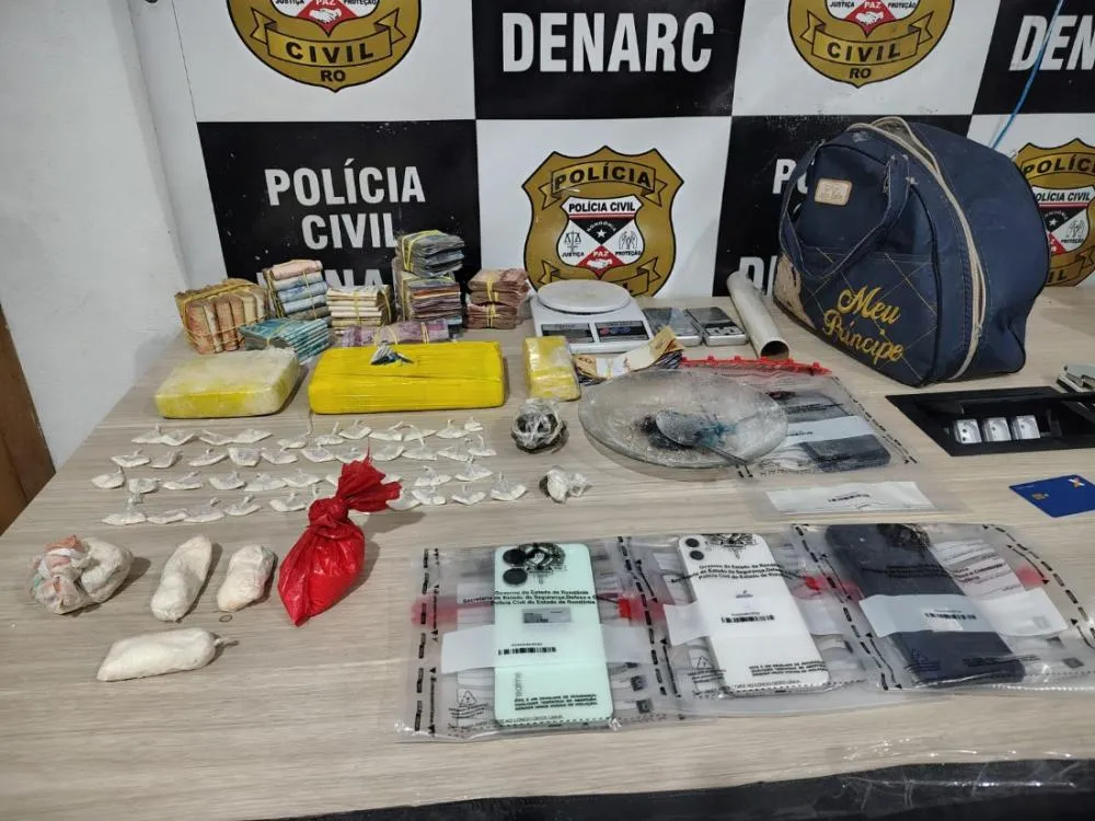 Polícia apreende R$ 31 mil e drogas durante operação em Porto Velho