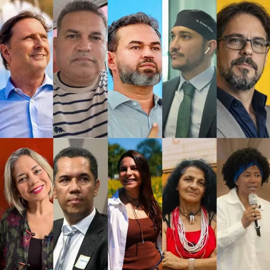 Candidatos ao senado em RO (por ordem alfabética) — Foto: Reprodução/Redes Sociais