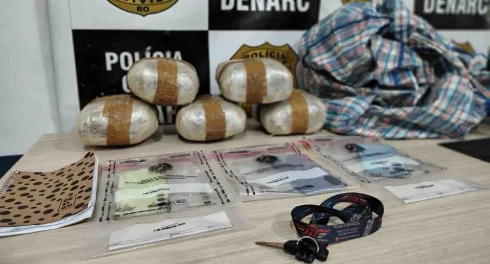 Homem de 25 anos é preso com 5 kg de skunk em Porto Velho