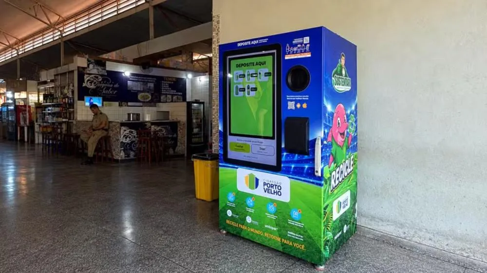 Máquinas de reciclagem que geram créditos são instaladas em Porto Velho