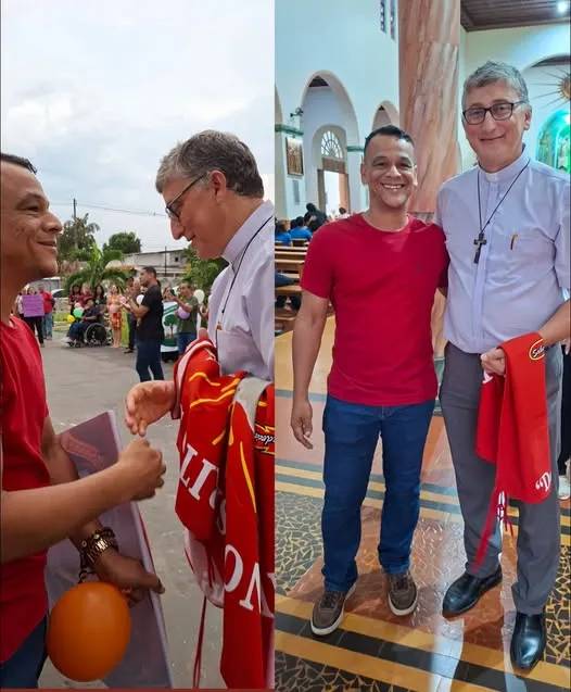 Vereador André do Sindicato prestigia recepção do novo bispo de Guajará-Mirim