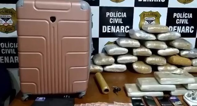 Digital influencer e outras duas pessoas são presas por tráfico de drogas em Porto Velho — Foto: Polícia Civil/Reprodução