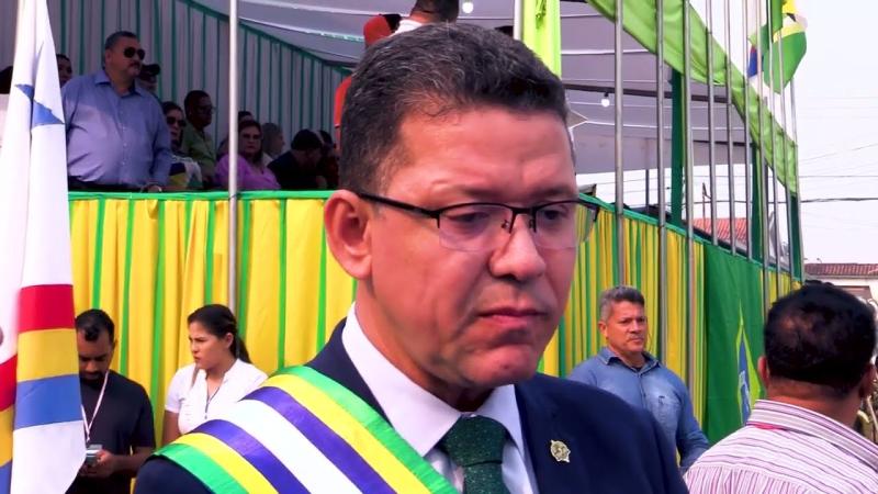 Governador Marcos Rocha fala sobre obra do Hospital Regional de Guajará-Mirim (RO).