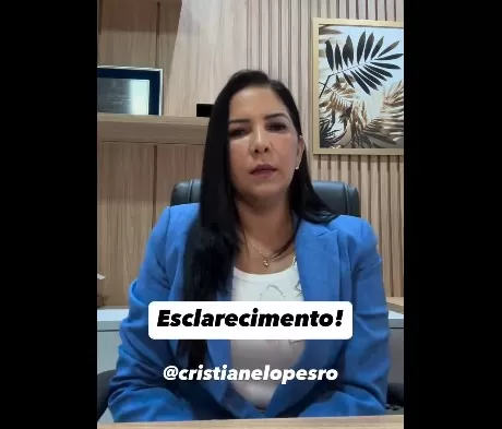 Deputada Federal Cristiane Lopes fala sobre o seu divórcio